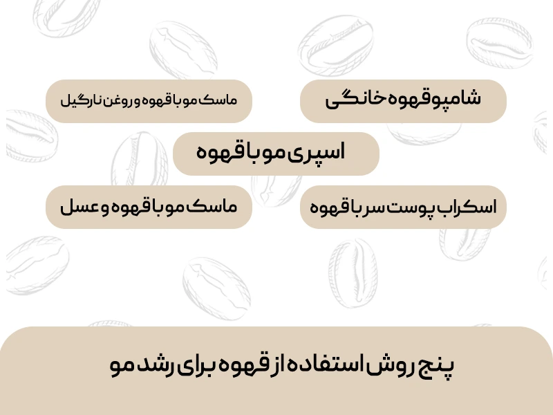 قهوه برای رشد مو