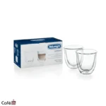 فنجان دوجداره دلونگی کاپوچینو مدلDLSC311 ست 2 عددی