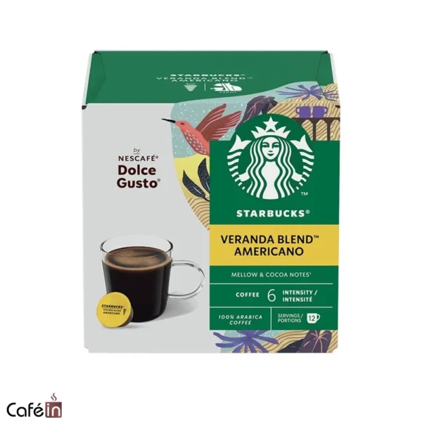 کپسول قهوه استارباکس امریکانو وراندا بلند STARBUCKS VERANDA BLEND AMERICANO