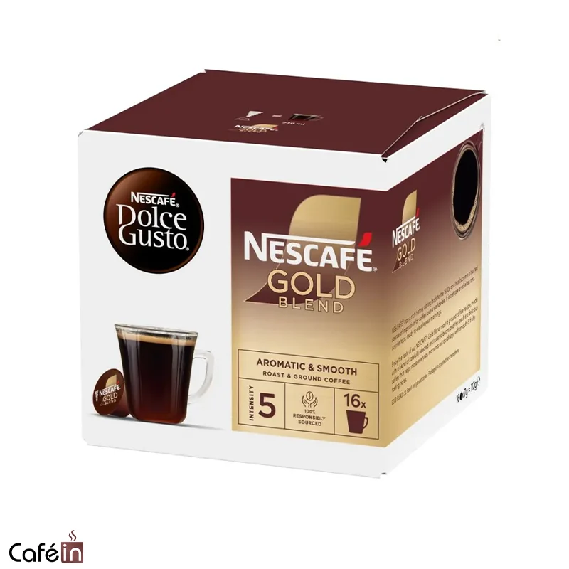 کپسول قهوه دولچه گوستو نسکافه گلد بلند Nescafe Gold Blend کپسول قهوه دولچه گوستو نسکافه گلد بلند