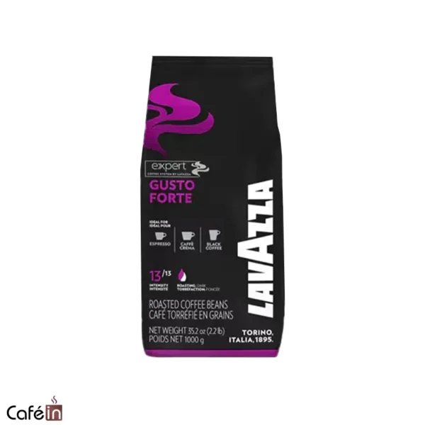 دانه قهوه لاوازا گوستو فورته 1 کیلوگرم ا Lavazza Gusto Forte Expert 1kg