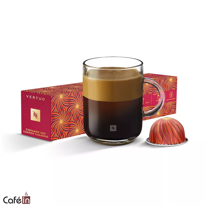 newhome 12 کپسول قهوه نسپرسو ورتو مدل دارچین و تمرهندی Cinnamon Tamarind