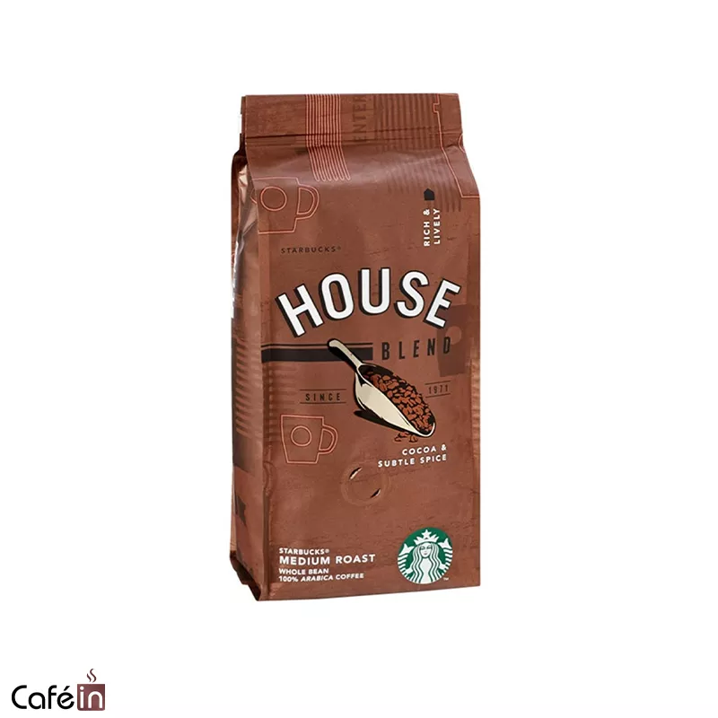 دانه قهوه استارباکس مدل هاوس بلند House Blend 