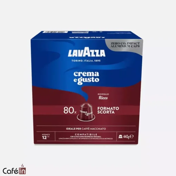 کپسول قهوه نسپرسو لاوازا مدل ریکو Gusto Ricco (80 عددی)