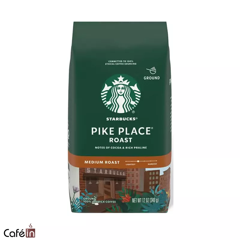 پودر قهوه استارباکس پایک پلیس مدیوم رست 1130 گرم Starbucks Pike Place Roast