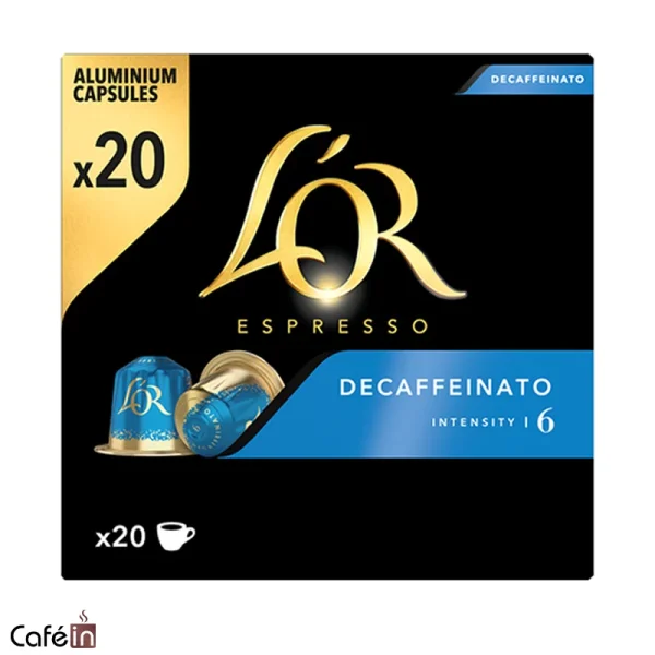 کپسول قهوه لور دیکف L’OR Decaffeinato بسته 20 عددی