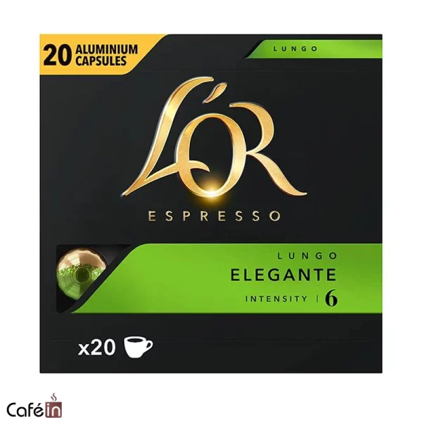 کپسول قهوه لور لانگو الگانته شدت 6 L’or Lungo Elegante