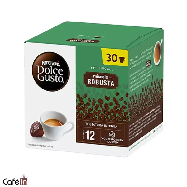 کپسول قهوه دولچه گوستو میشلا روبوستا 30 عددی